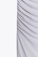 LINEN SKIRT WITH RUCHING