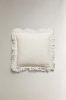 HOUSSE DE COUSSIN TEXTURE VOLANT
