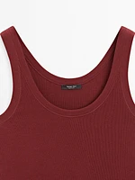 Top à bretelles 100 % coton