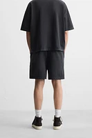 RELAXED FIT WASHED JOGGER SHORTS