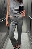 RIB DETAIL FLARE PANTS