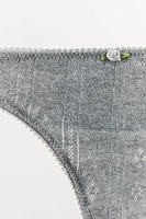 STRING DENTELLE FLEUR