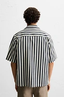 TEXTURED WEAVE STRIPED SHIRT