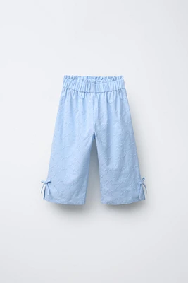 PANTALON LACETS BRODÉS