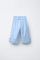 PANTALON LACETS BRODÉS
