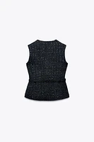 STRUCTURED BELTED VEST