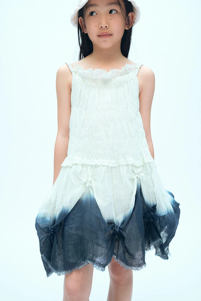 KNOTTED TIE-DYE DRESS X FANGLU LIN