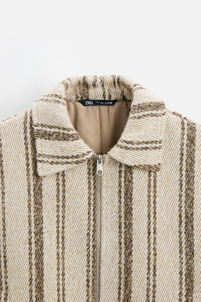 TEXTURED STRIPE JACKET
