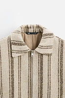 TEXTURED STRIPE JACKET