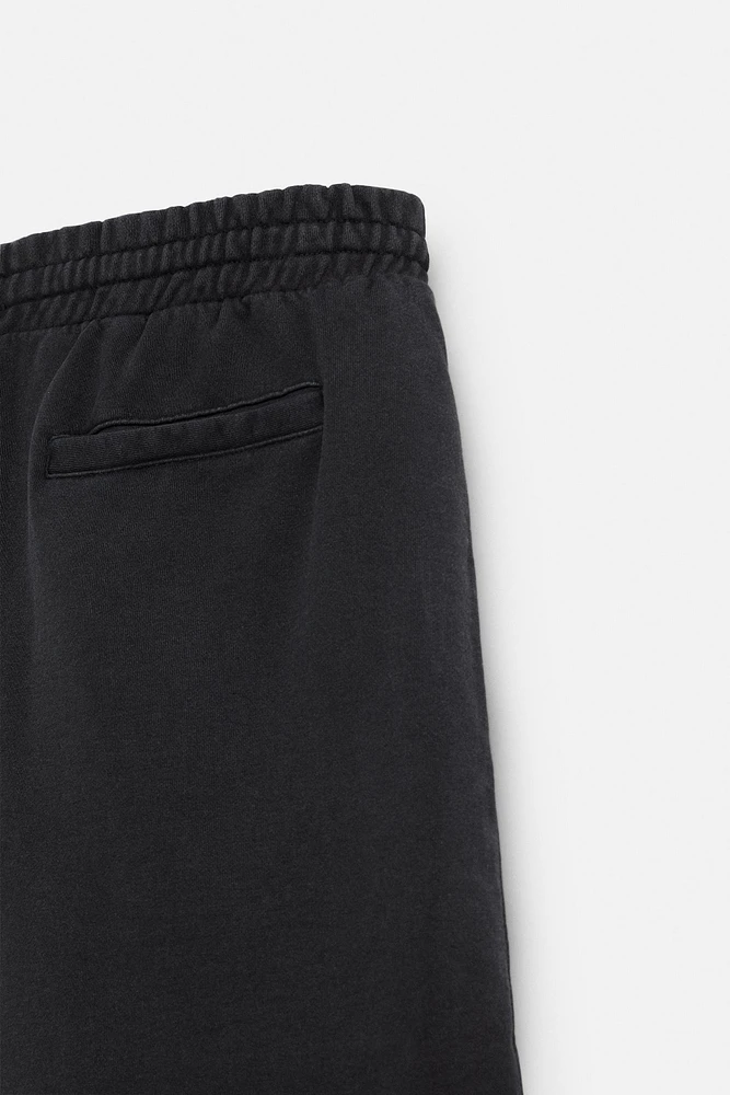 RELAXED FIT WASHED JOGGER SHORTS