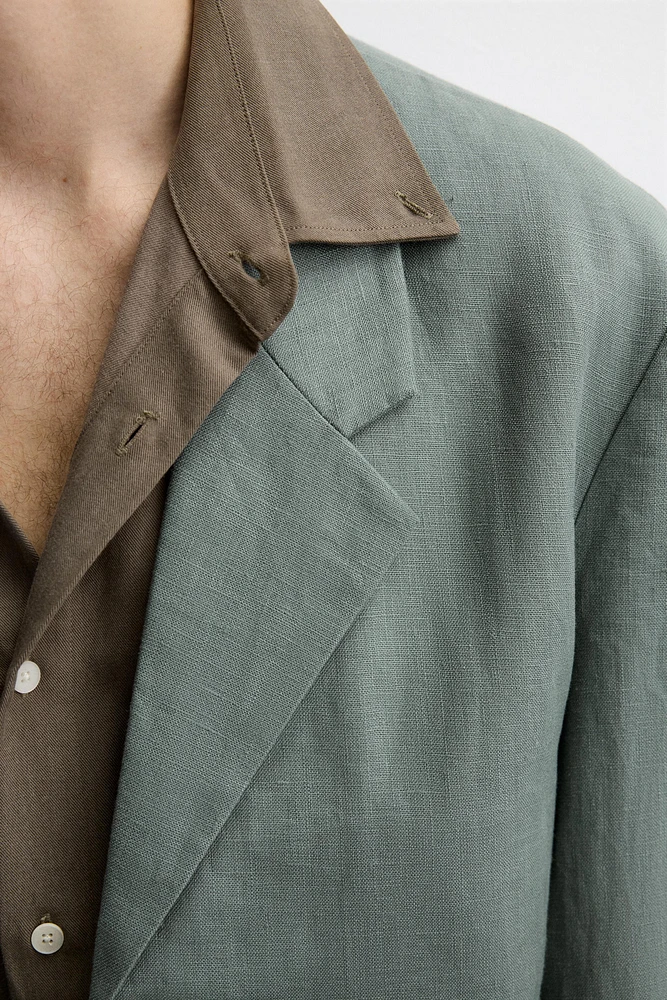 SUIT JACKET 100% LINEN