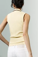 RIBBED POLO