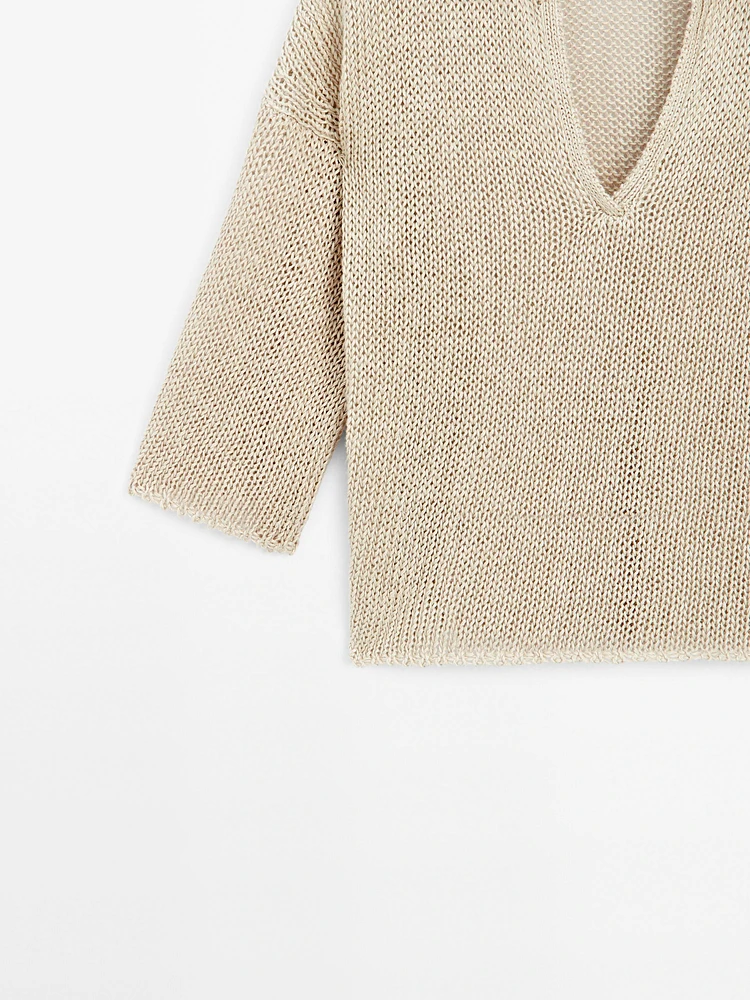 Pull polo à col ouvert - STUDIO