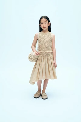 TEXTURED ELASTIC TOP X FANGLU LIN