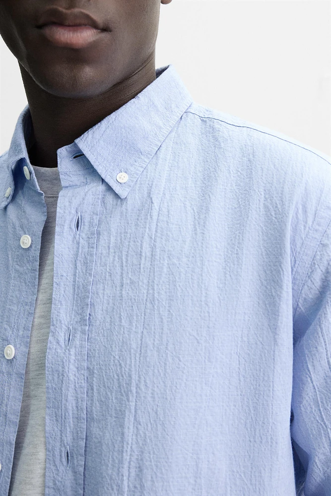 CHEMISE REGULAR FIT EFFET FROISSÉ
