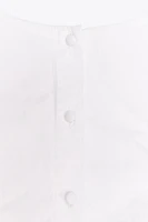 ROBE EN POPELINE AVEC DENTELLE