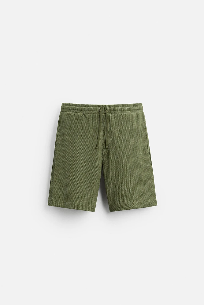 RELAXED FIT JACQUARD SHORTS