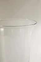 FLARED GLASS VASE