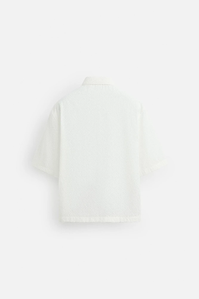 GEOMETRIC EMBROIDERED SHIRT