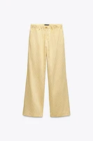 PANTALON DE STYLE PYJAMA À RAYURES