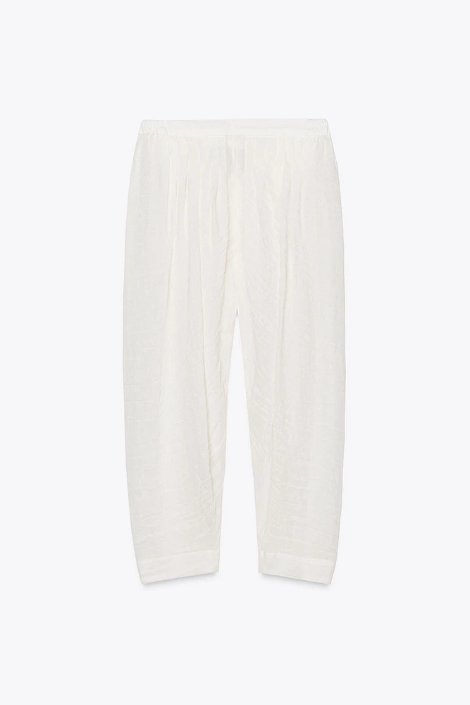 ZW COLLECTION LINEN BALLOON PANTS