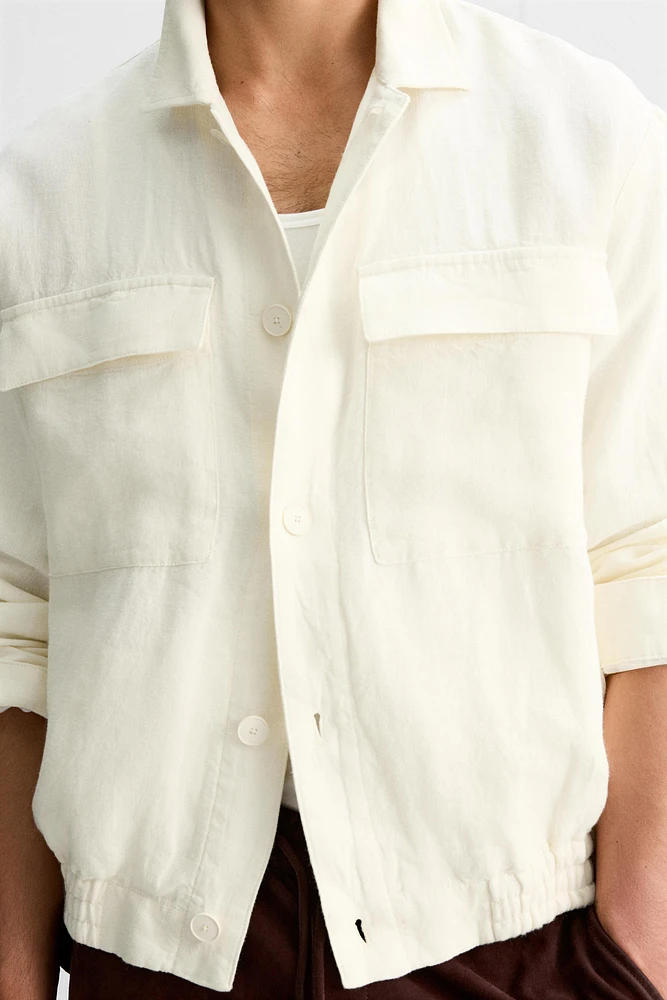 LIMITED EDITION 100% LINEN POCKET JACKET
