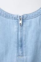 SLEEVELESS ZIP TOP