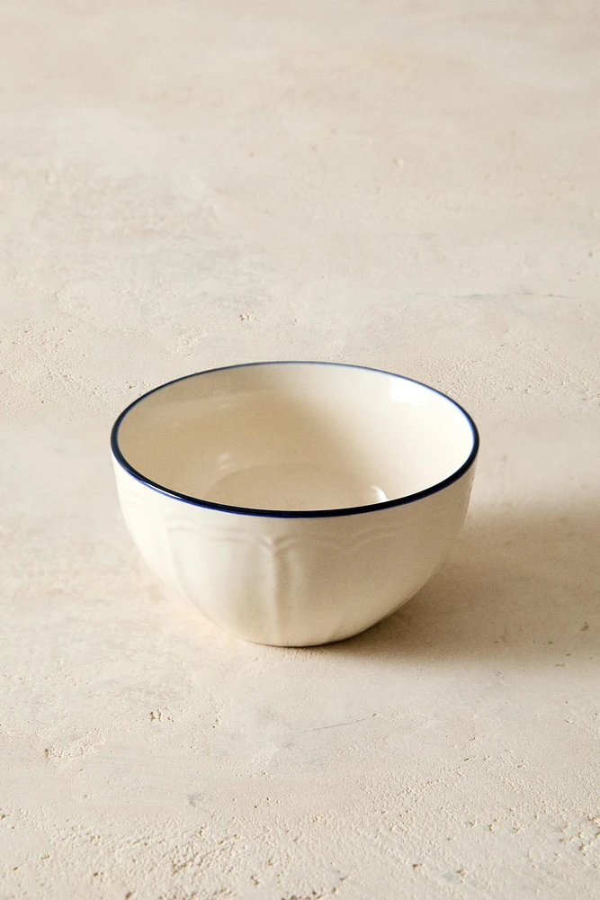 BOWL WITH RIM