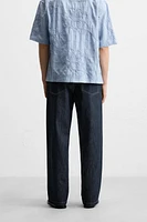 JEAN STRAIGHT FIT À CEINTURE