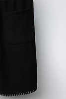 OTTOMAN TOPSTITCHED SHORTS