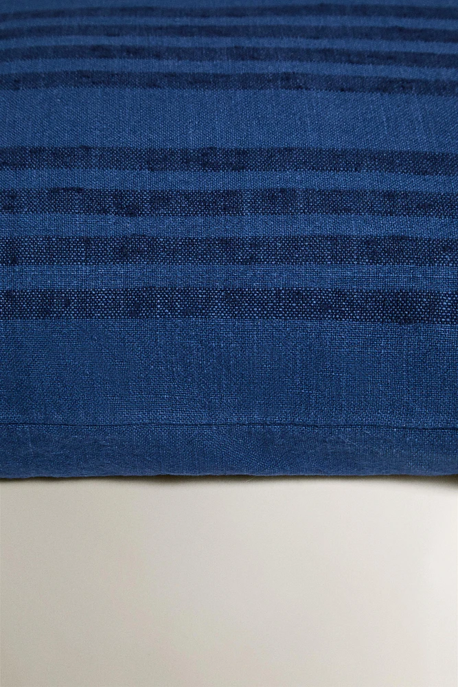 STRIPED THROW PILLOW COVER