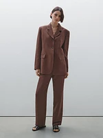 Blazer fluide lin