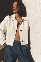 LINEN BLEND SHORT JACKET