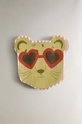SERVIETTES DE TABLE PAPIER ENFANT GUÉPARD (LOT DE 20)