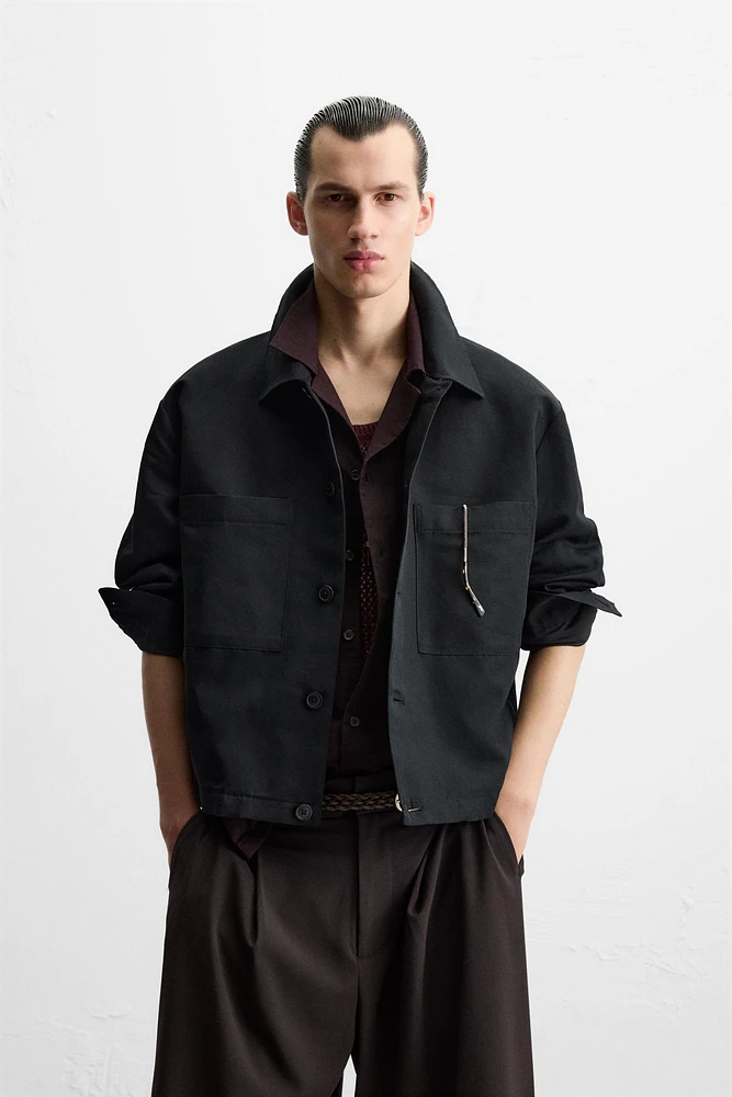 COTTON - LINEN OVERSHIRT