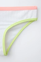 6-14 YEARS/ CONTRASTING PIPING BIKINI
