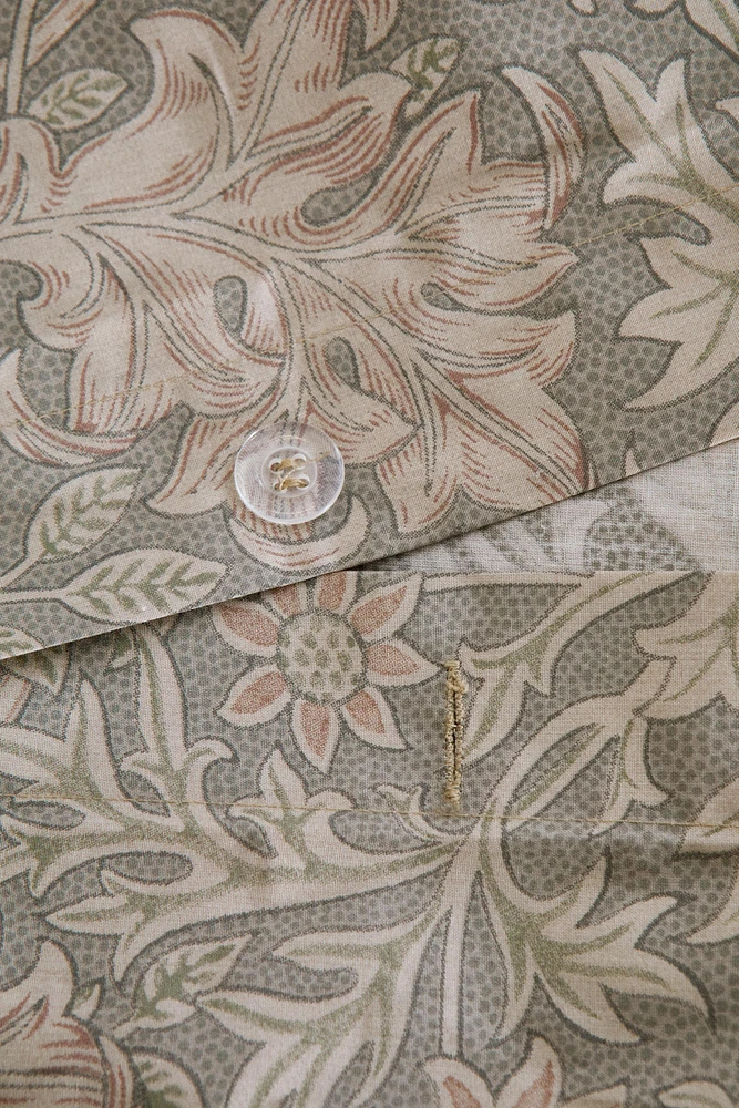 MORRIS & CO. PERCALE COTTON DUVET COVER