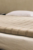 DYED THREAD STRIPED DUVET COVER