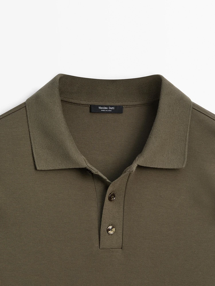 Long sleeve polo sweater