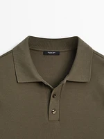 Long sleeve polo sweater