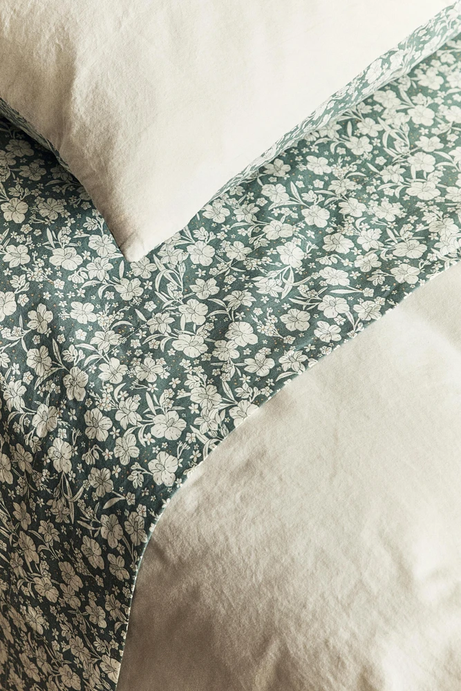 CHILDREN’S TROPICAL FLORAL FLAT SHEET