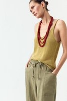 RUSTIC ELASTIC WAIST PANTS