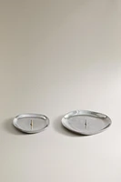 BOUGEOIR ALUMINIUM ARGENTÉ