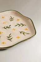 ASSIETTE À DESSERT FLEURS