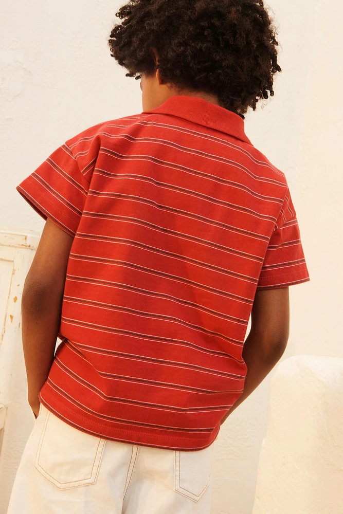 POLO RAYURES BRODÉ ÉDITION LIMITÉE