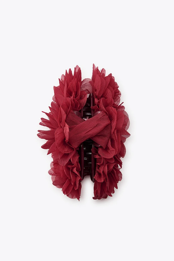 BARRETTE FLEUR ORGANZA