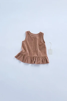 ZARA TIMELESS - T-SHIRT ÉPONGE À VOLANTS