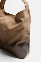 SAC SHOPPER EN CUIR LAQUÉ