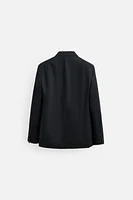LINEN - COTTON HERRINGBONE SUIT BLAZER