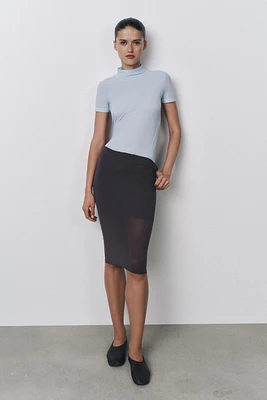 POLYAMIDE PENCIL SKIRT